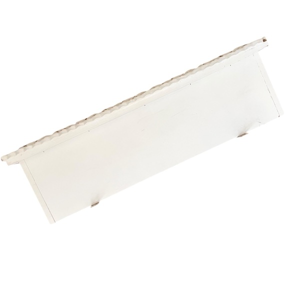 Hobby Lobby White Distressed Ornate Wood Composite Box Wall Frame Shelf - Picture 9 of 16